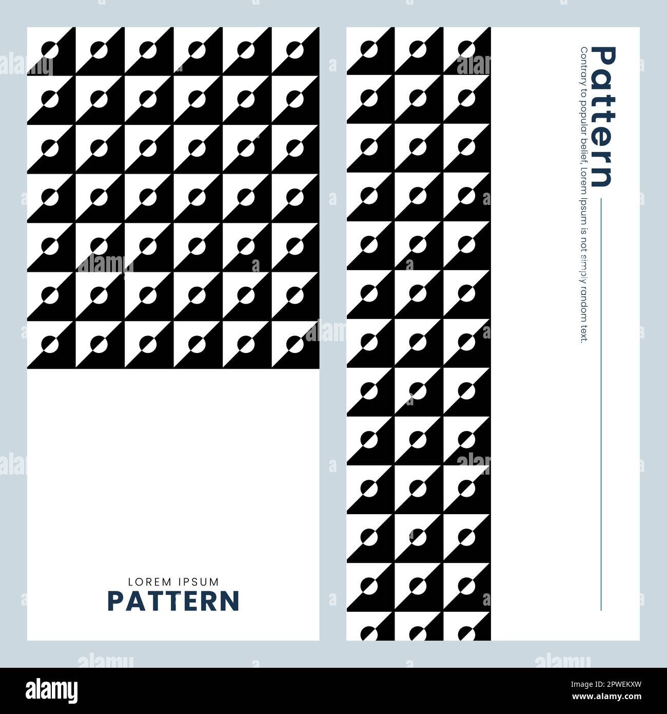 Moderno motivo op art monocromatico minimalista e senza cuciture con quadrati in bianco e nero Illustrazione Vettoriale