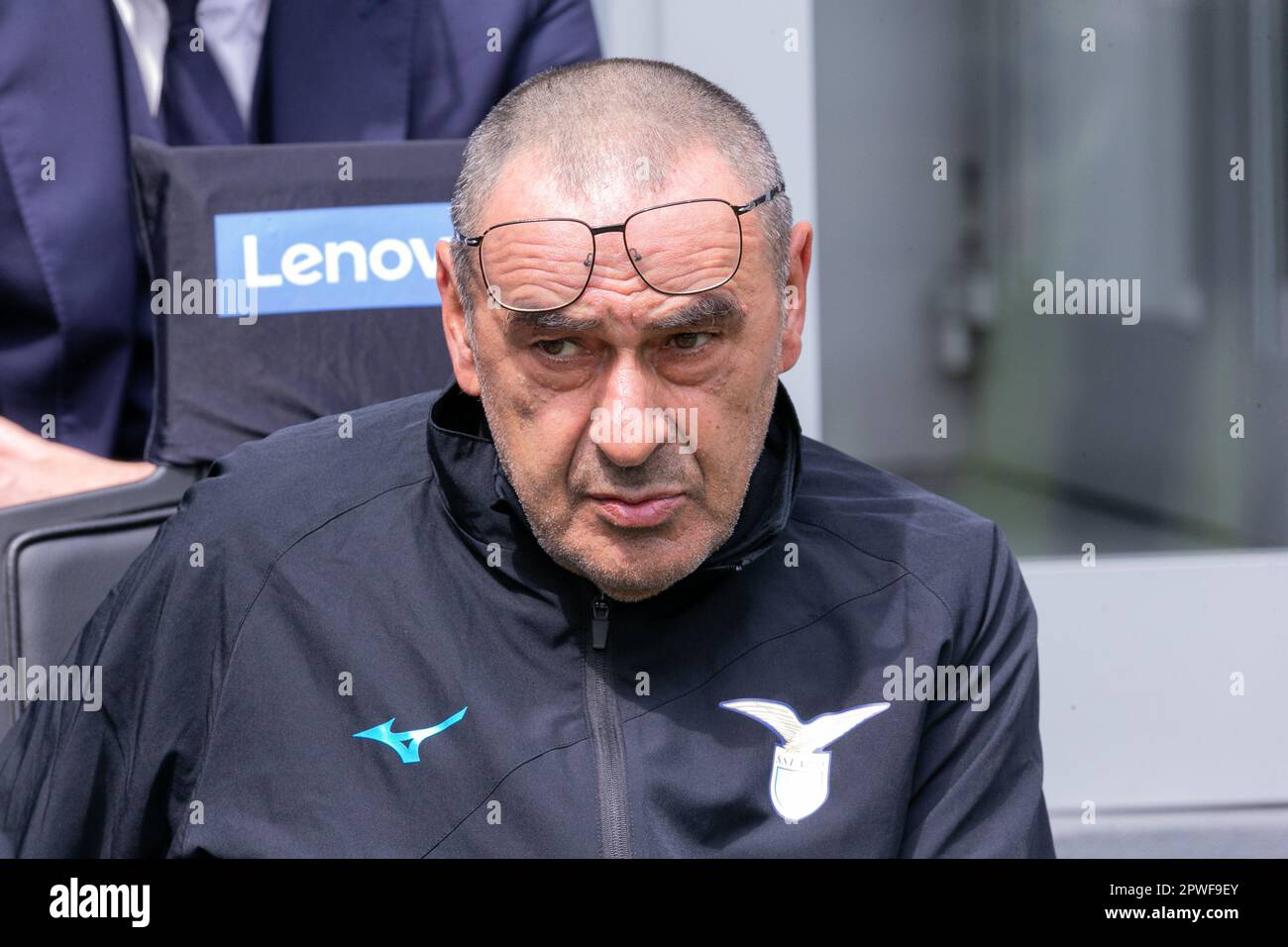 Milano, Italia - aprile 30 2023 - Inter vs Lazio serie A - maurizio sarri coach ss lazio Credit: Kines Milano/Alamy Live News Foto Stock