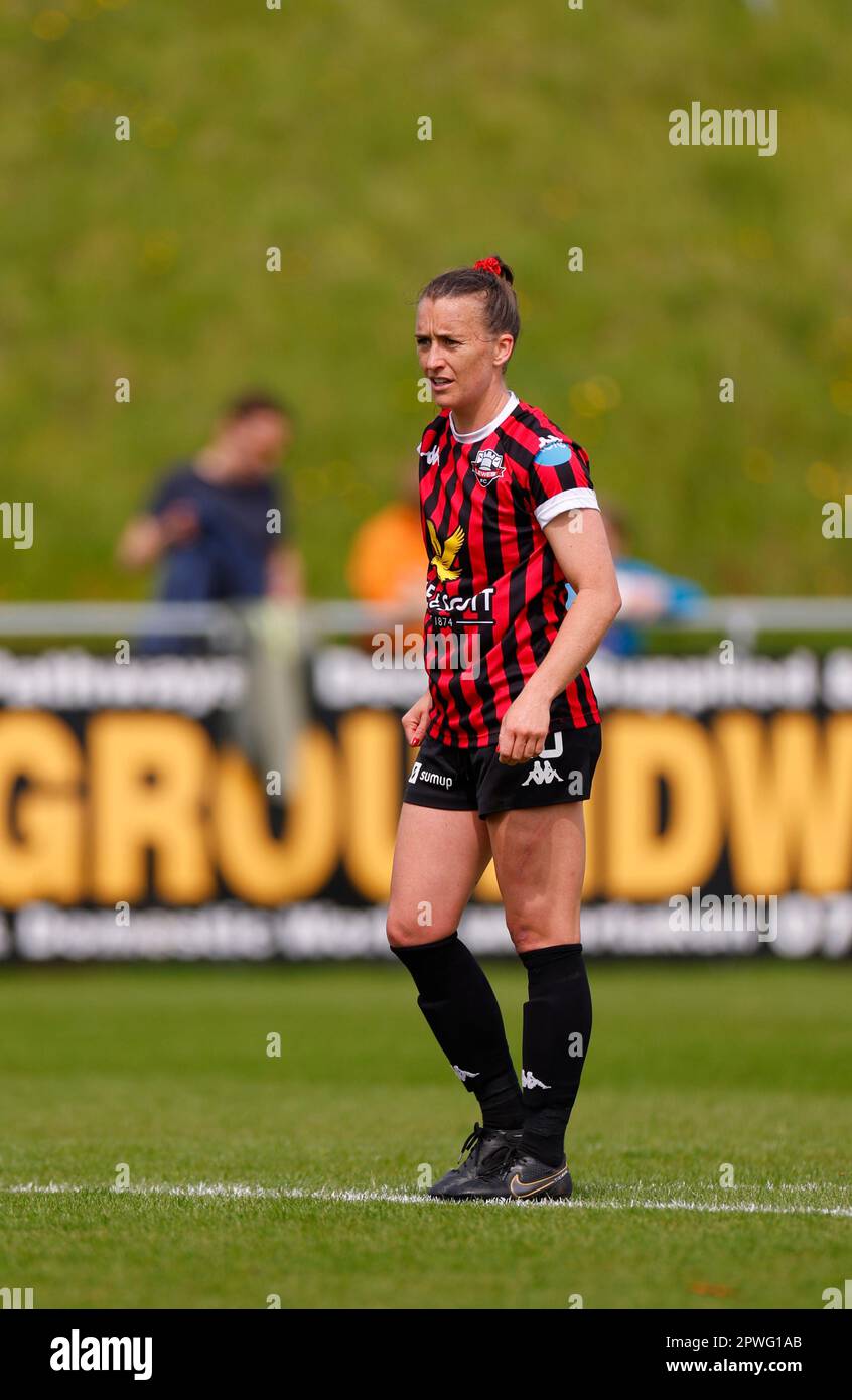 Lewes, Regno Unito. 30th Apr, 2023. Lewes, Inghilterra, 30th 2023 aprile: Amber-Keegan Stobbs (10 Lewes) in azione durante la partita di football della fa Womens Championship tra Lewes e Durham al Dripping Pan di Lewes, Inghilterra. (James Whitehead/SPP) Credit: SPP Sport Press Photo. /Alamy Live News Foto Stock