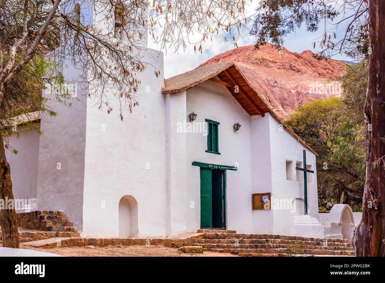 Santa Rosa de Lima Chiesa nel villaggio di Purmamarca Foto Stock