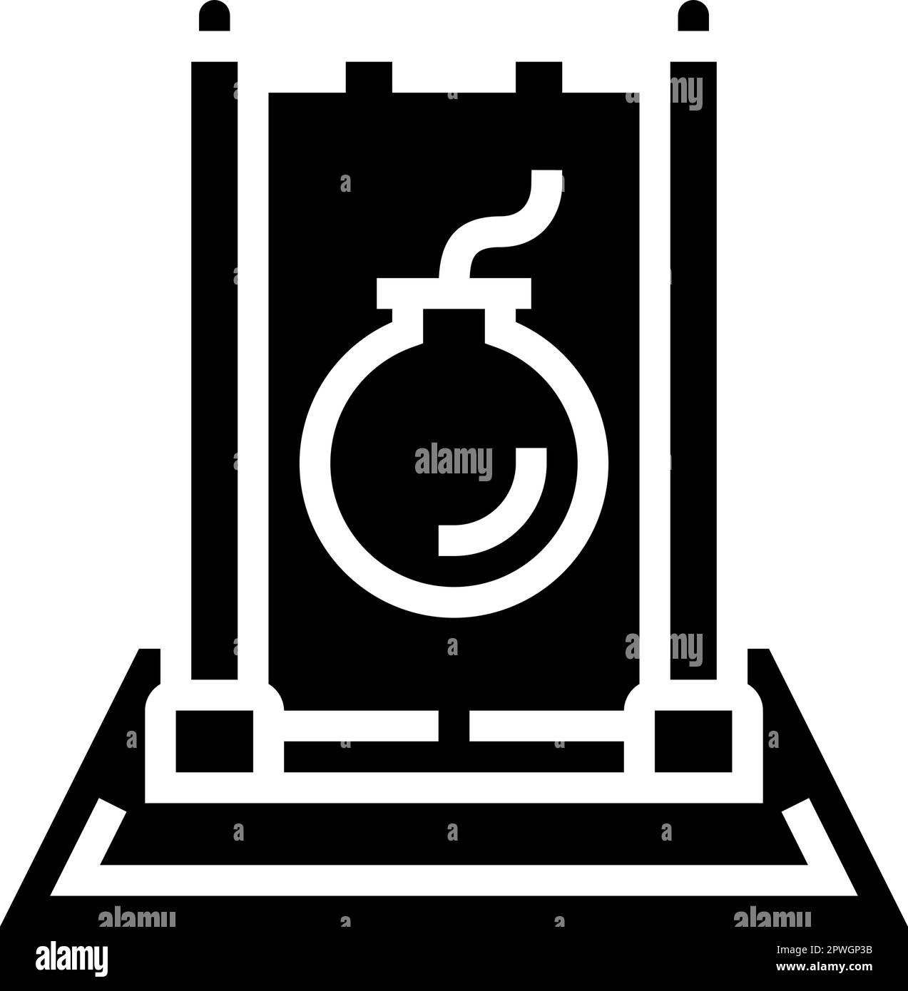gioco da tavolo di strategia glyph icona vettore illustrazione Illustrazione Vettoriale