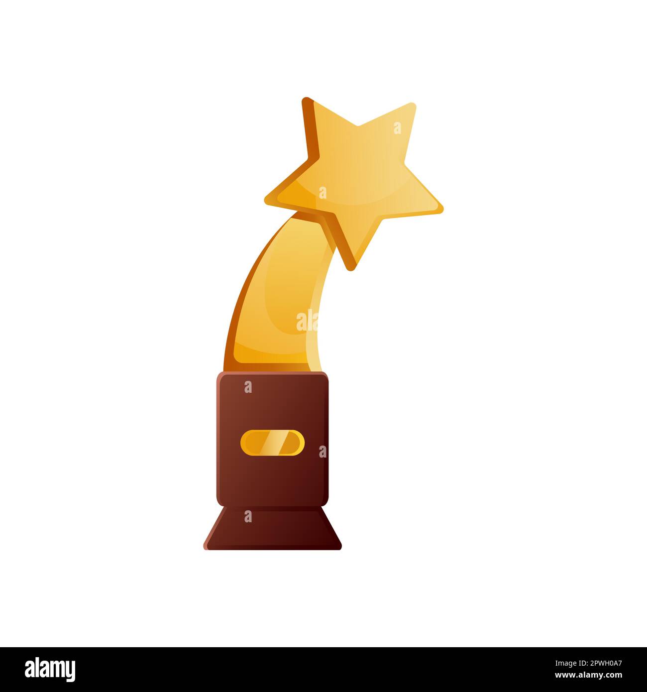 Premio Star gold per vincitori ed eroi Illustrazione Vettoriale