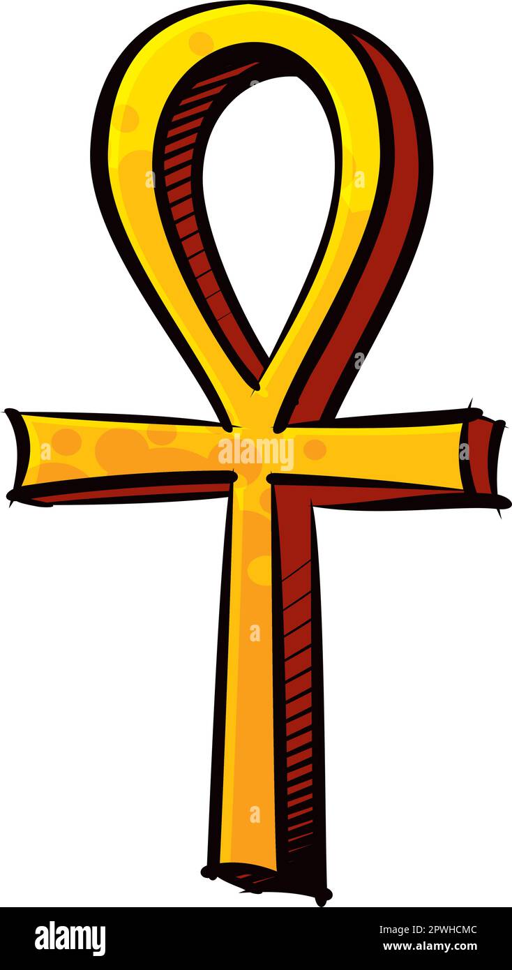 Collana Ankh regalo fatto a mano - Ciondolo croce egiziana Croce Ankh della vita regalo perfetto (argento sterling 925 + croce orgogliosa placcata in
