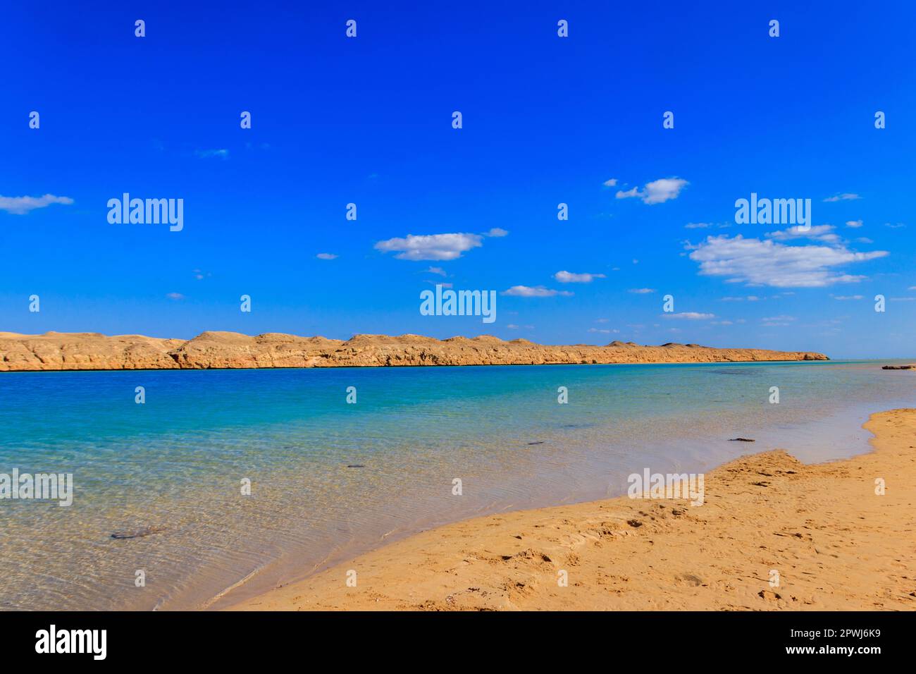 Bellissimo lago nel parco nazionale di Ras Mohammed, penisola del Sinai in Egitto Foto Stock