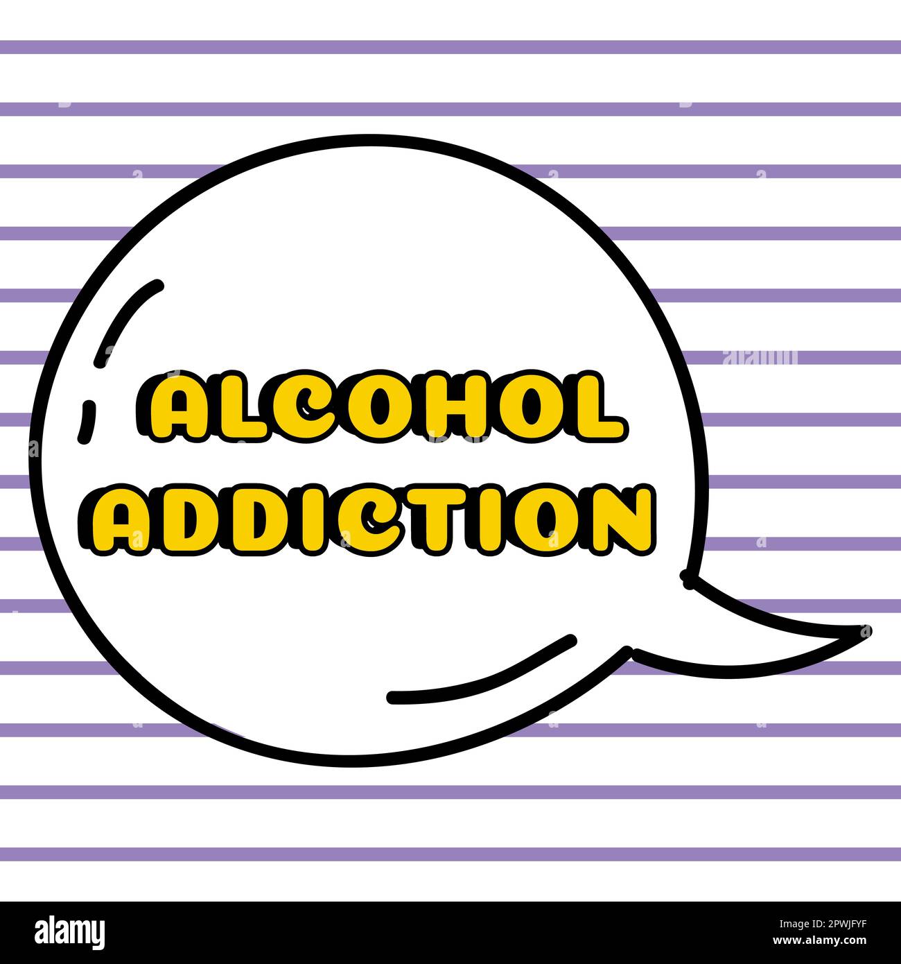 Testo scritto a mano Alcohol Addiction, vetrina aziendale caratterizzata da un consumo frequente ed eccessivo di bevande alcoliche Foto Stock