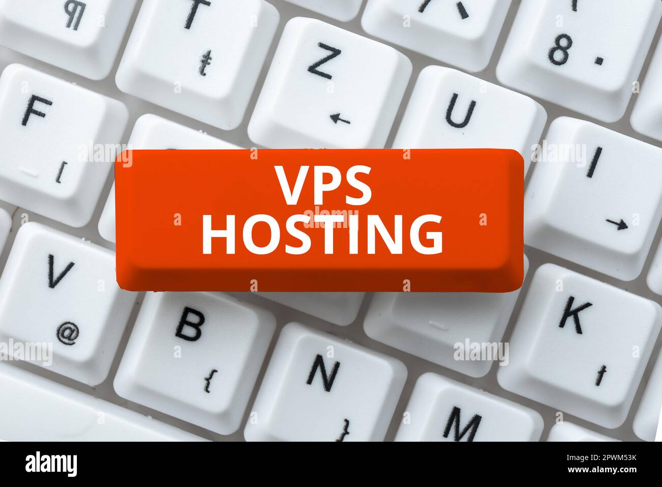 Scrittura di testo VPS Hosting, Word for mima un server dedicato all'interno di un ambiente di hosting condiviso Foto Stock