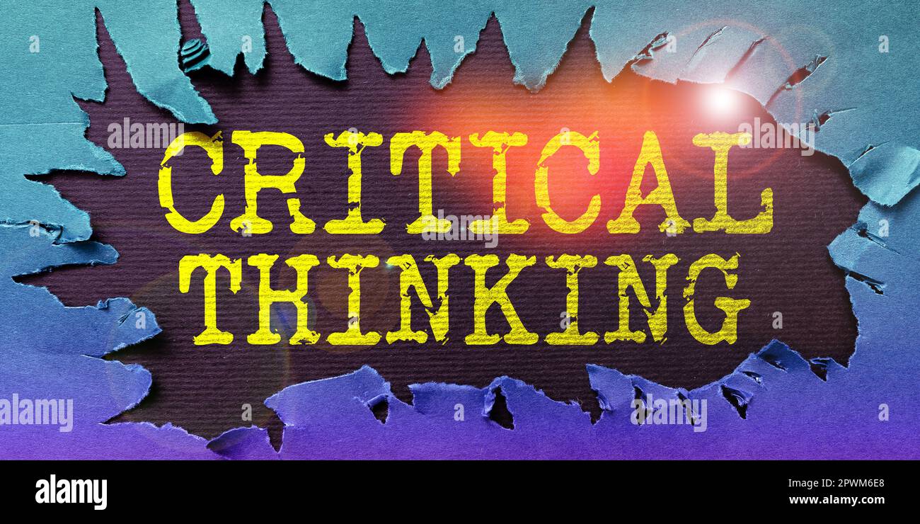 Scrittura a mano del testo pensiero critico, sequenza di concetto di affari delle fasi di un progetto che richiede il tempo più lungo Foto Stock