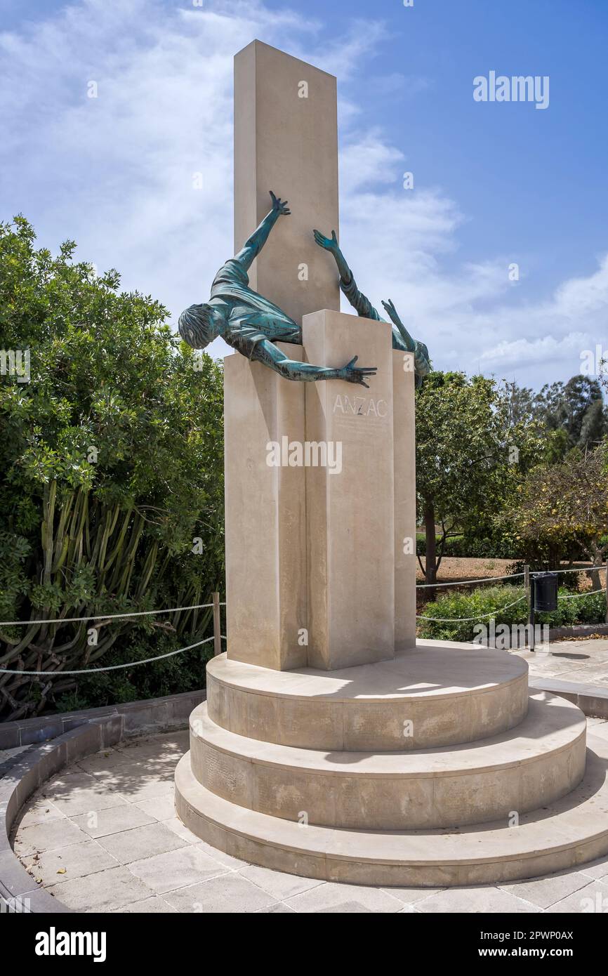 Malta, Floriana: ANZAC Memorial commemora il migliaia di australiano e neozelandese soldati uccisi durante le guerre mondiali. Foto Stock