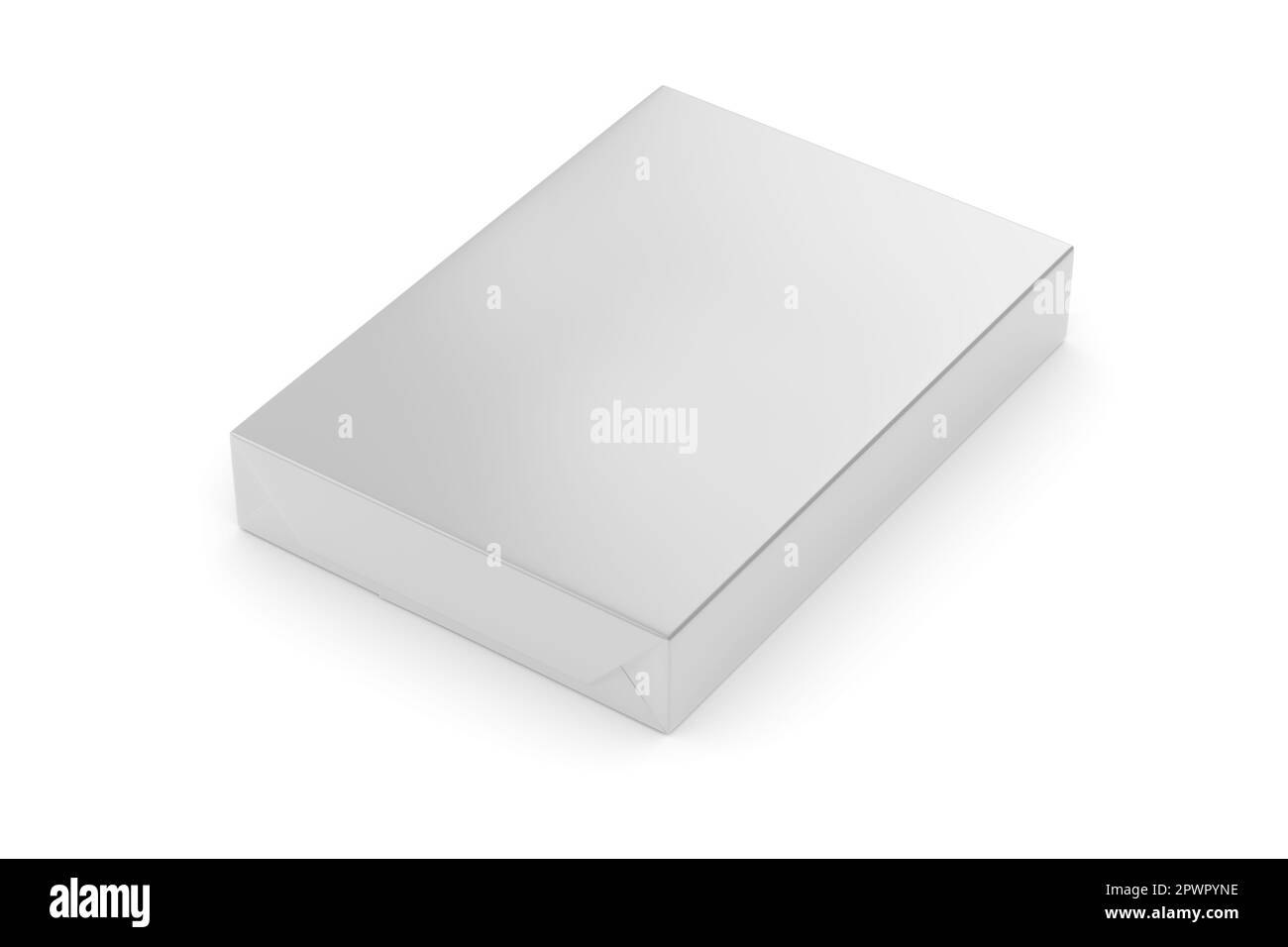 Funzioni di base per il modello di risma di carta per stampanti multifunzione. Isolato in bianco, illustrazione di rendering 3D. Foto Stock