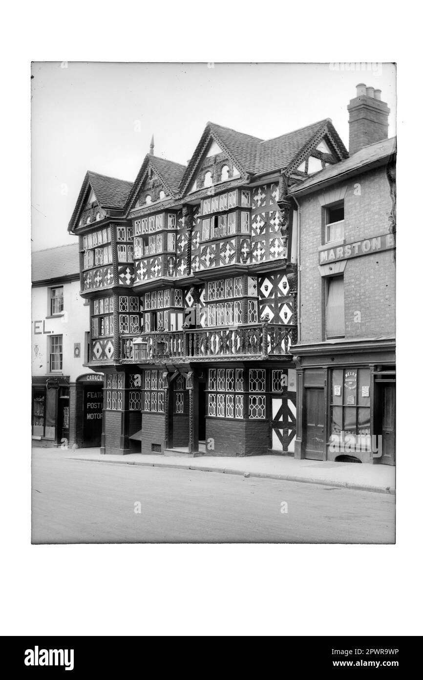 Feathers Hotel Ludlow, Shropshire.1921 Foto Stock