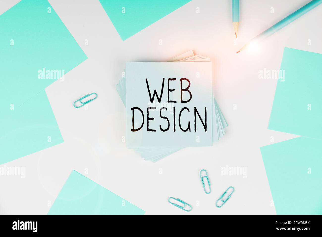 Didascalia concettuale Web Design, Word scritto su chi è responsabile della produzione e della manutenzione dei siti web Foto Stock