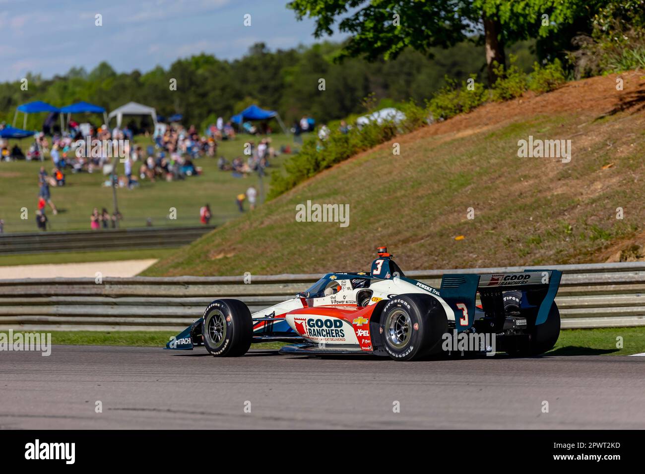 SCOTT MCLAUGHLIN (3) di Christchurch, Nuova Zelanda corre attraverso i turni durante il Children of Alabama Indy Grand Prix al Barber Motorsports Park di Birmingham al.(Credit Image: © Riley W Thompson Grindstone Media Group/Action Sports Photography/Cal Sport Media) Foto Stock