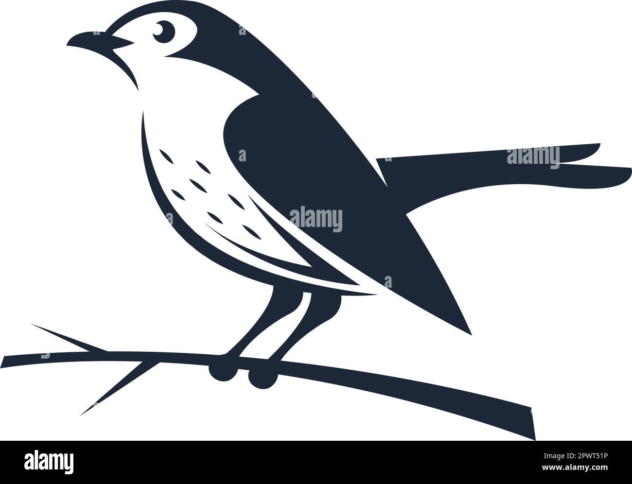 Immagine del logo Finch Icon Illustrazione Vettoriale