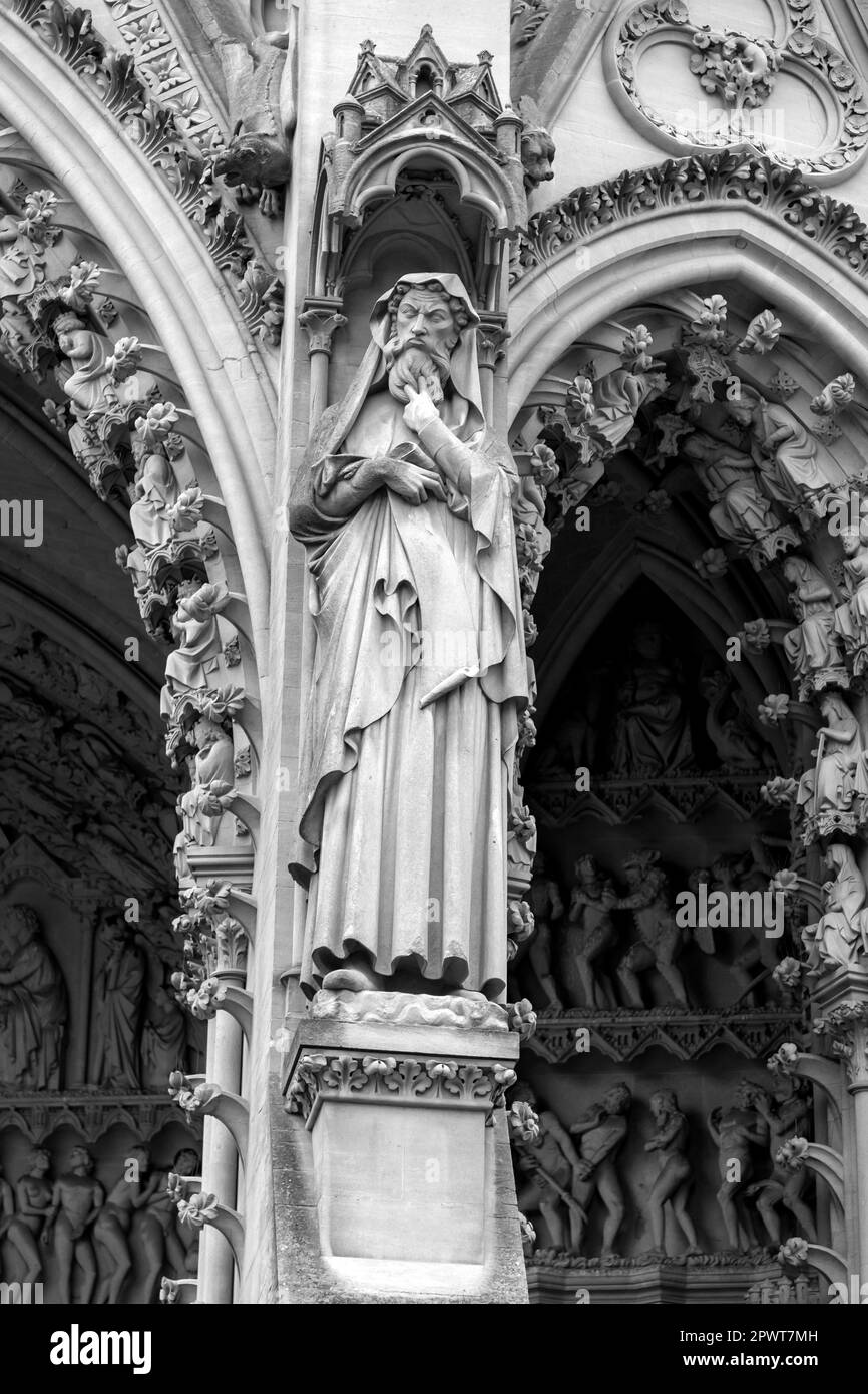 La Cattedrale di Metz, o la Cattedrale di Santo Stefano, è una cattedrale cattolica romana a Metz, capitale della Lorena, Francia. Foto Stock