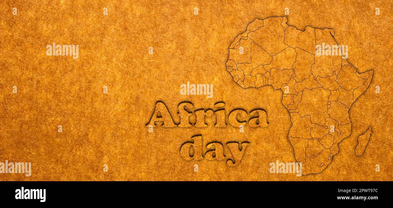 Africa Day, 25th maggio, celebrazione della fondazione dell'unità africana Foto Stock