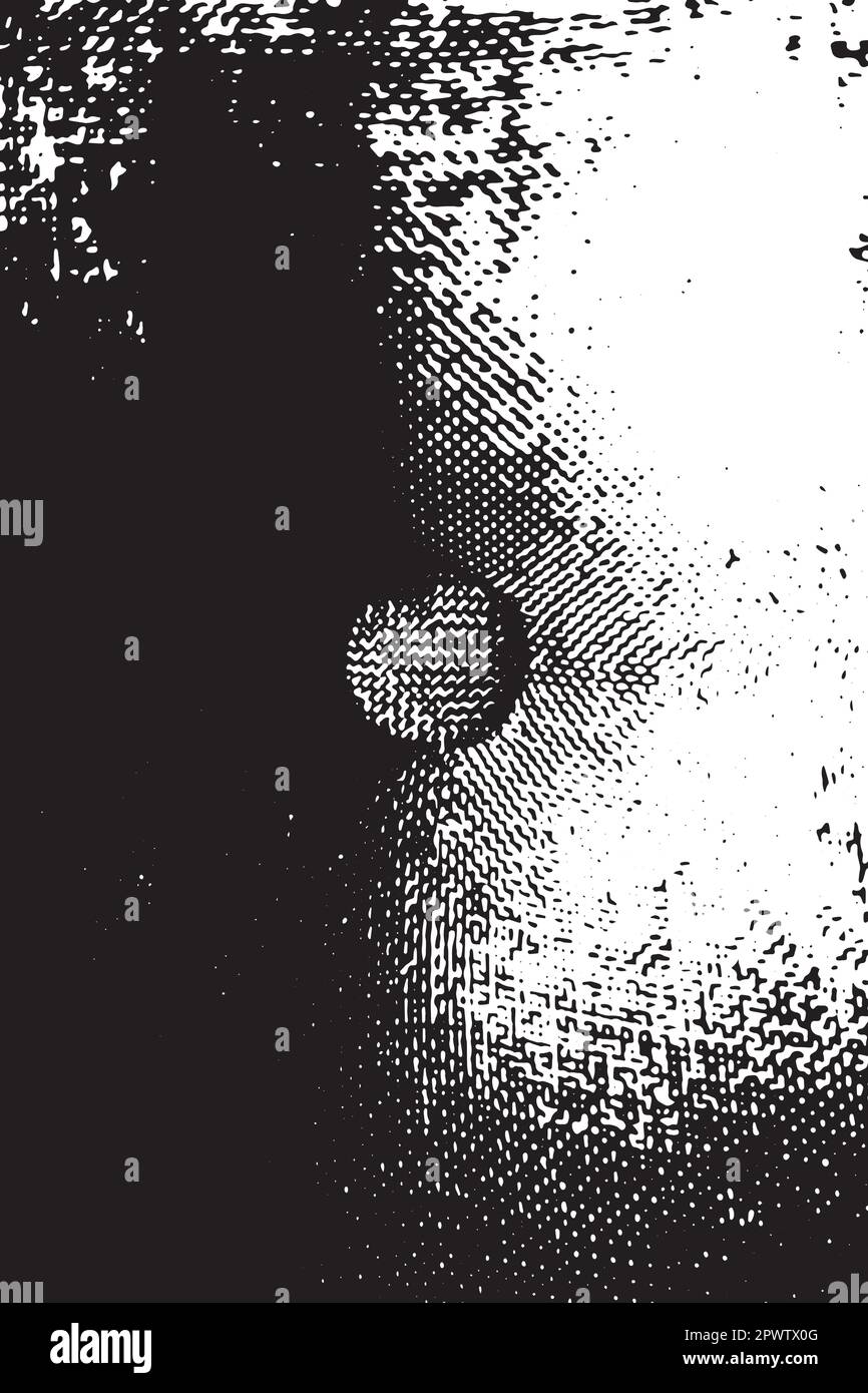 Illustrazione vettoriale del pulsante cuscino trapuntato. Disegno in bianco e nero del bottone ricoperto in tessuto di lino compresso. Illustrazione Vettoriale