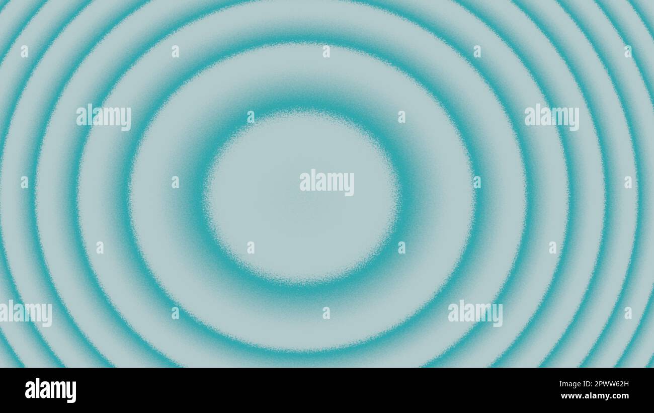 Sfondo piatto con anelli blu. Forme geometriche astratte. Rendering 3D. Foto Stock