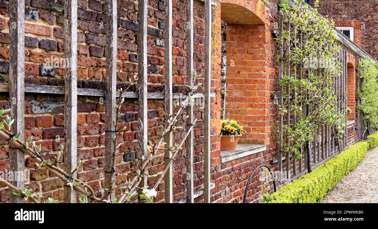 Idea decorazione giardino - bellissimo giardino inglese in primavera Foto Stock