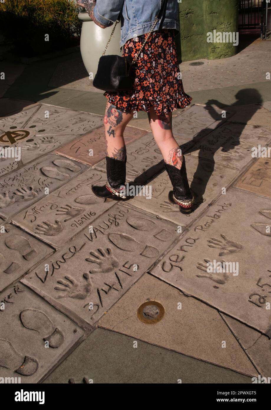 Hollywood Boulevard, Hollywood, Los Angeles, California, Stati Uniti d'America Foto Stock