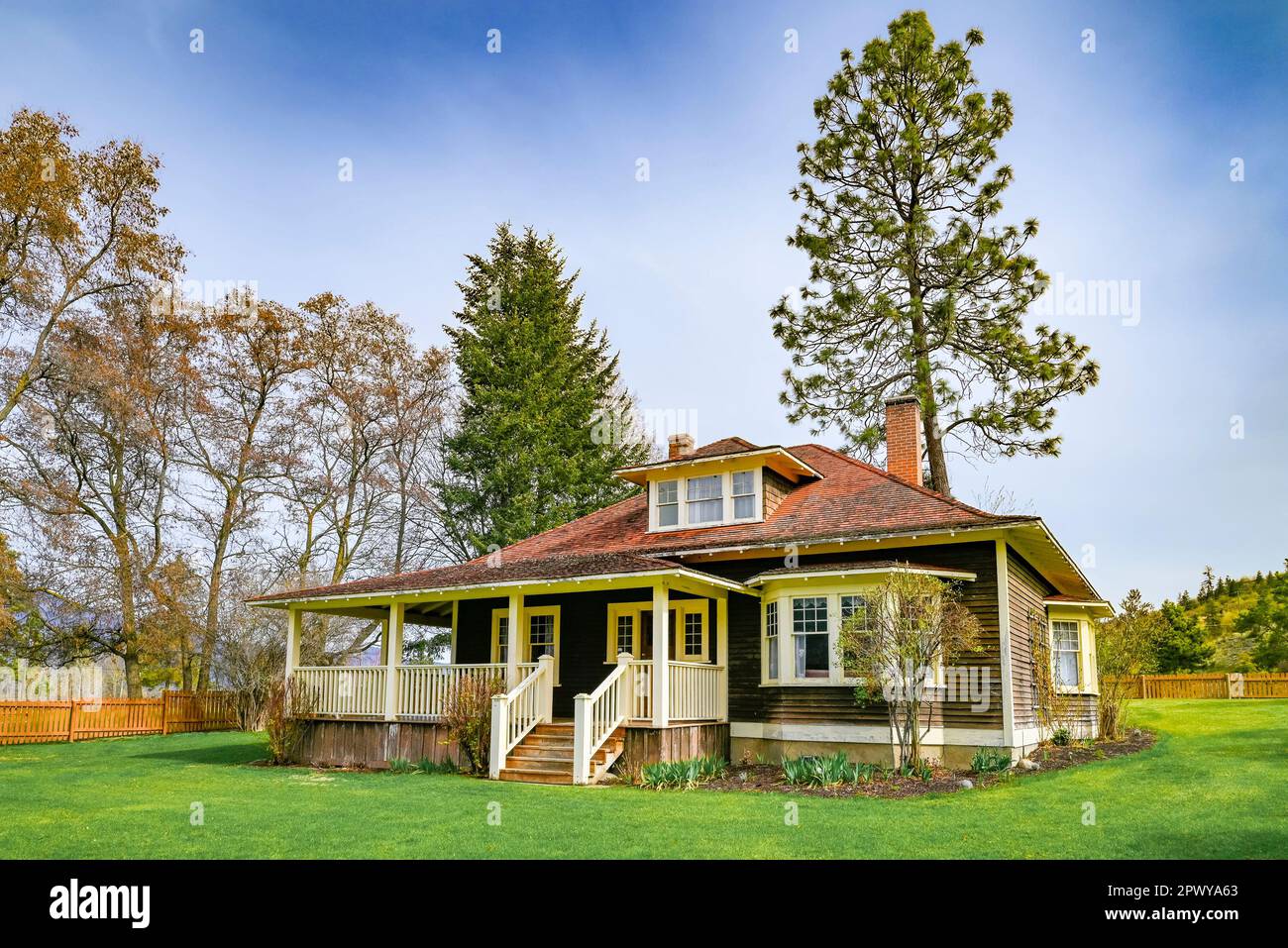 Gibson House, Kopje Regional Park, Lake Country, Okanagan Region, British Columbia, Canada Foto Stock