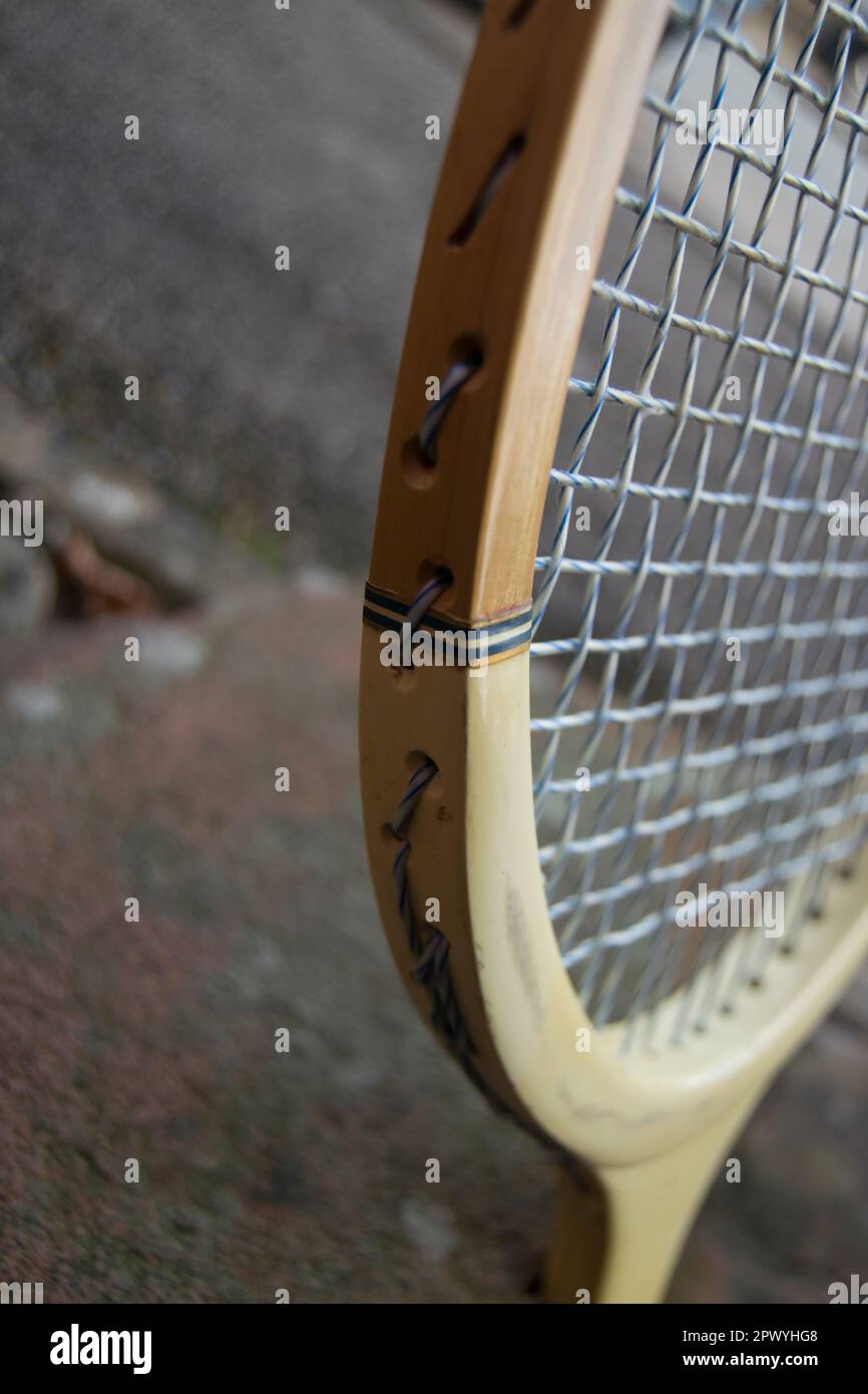 Raquette De Tennis Vintage Italienne Avec Housse - Adulte, Fonctionnelle