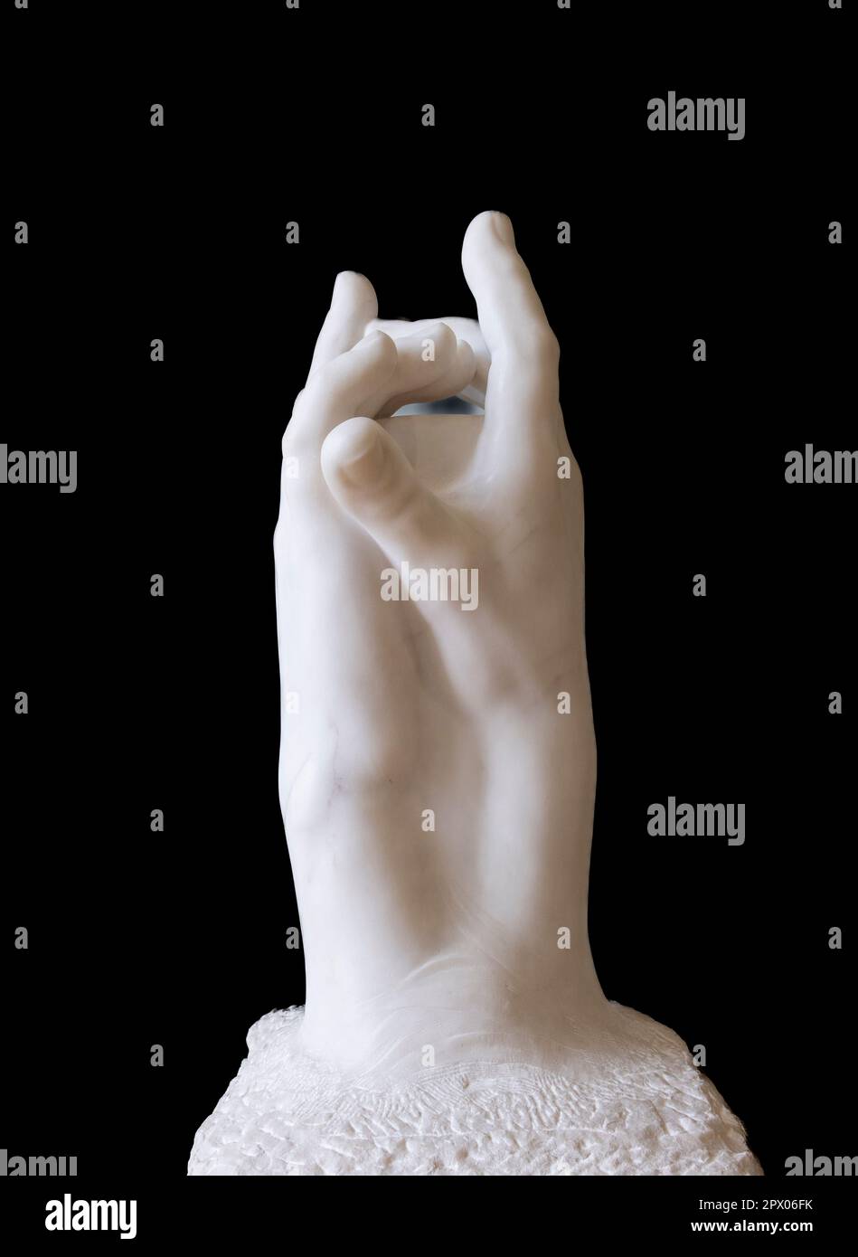 Il segreto, marmo intagliato, di Rodin 1909, Museo Rodin, Parigi, Francia Foto Stock