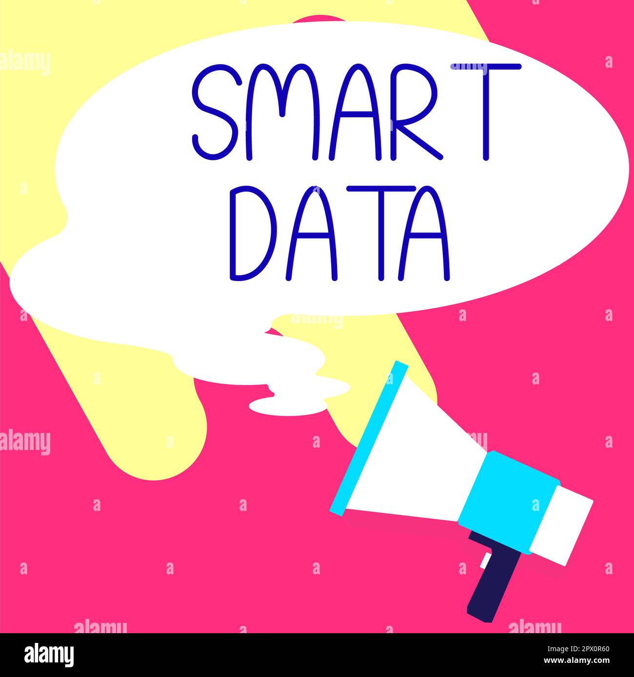 Ispirazione che mostra Sign Smart Data, Word per informazioni digitali formattate per un ulteriore consolidamento Foto Stock