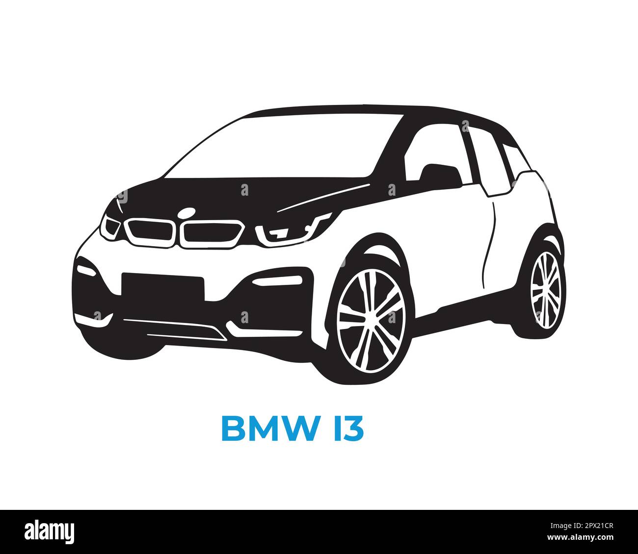 Silhouette vettoriali, icone delle auto del marchio BMW Illustrazione Vettoriale