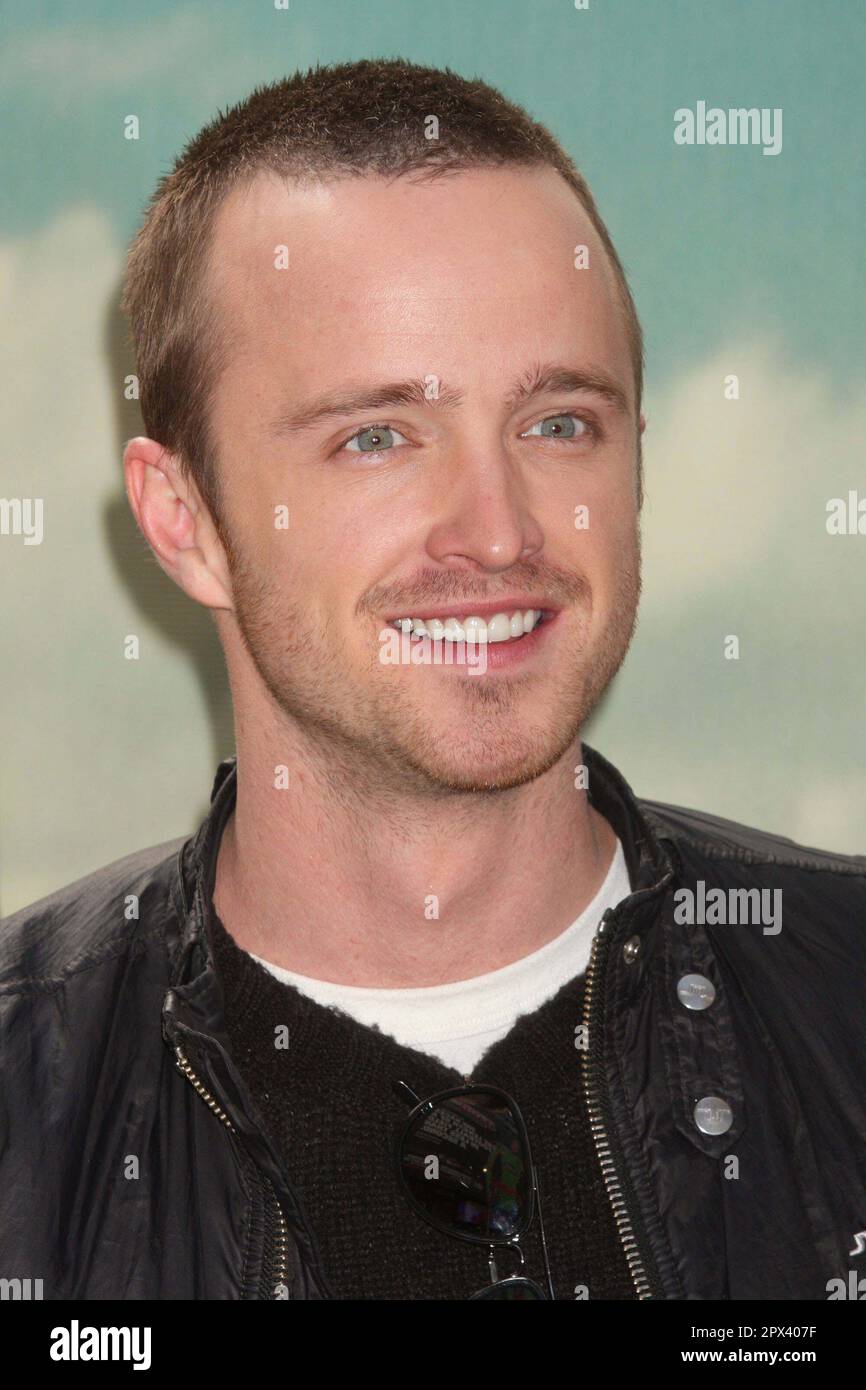 Aaron Paul promuove la terza stagione della serie "Breaking Bad" di AMC a Times Square, New York, il 10 marzo 2010. Photo Credit: Henry McGee/MediaPunch Foto Stock