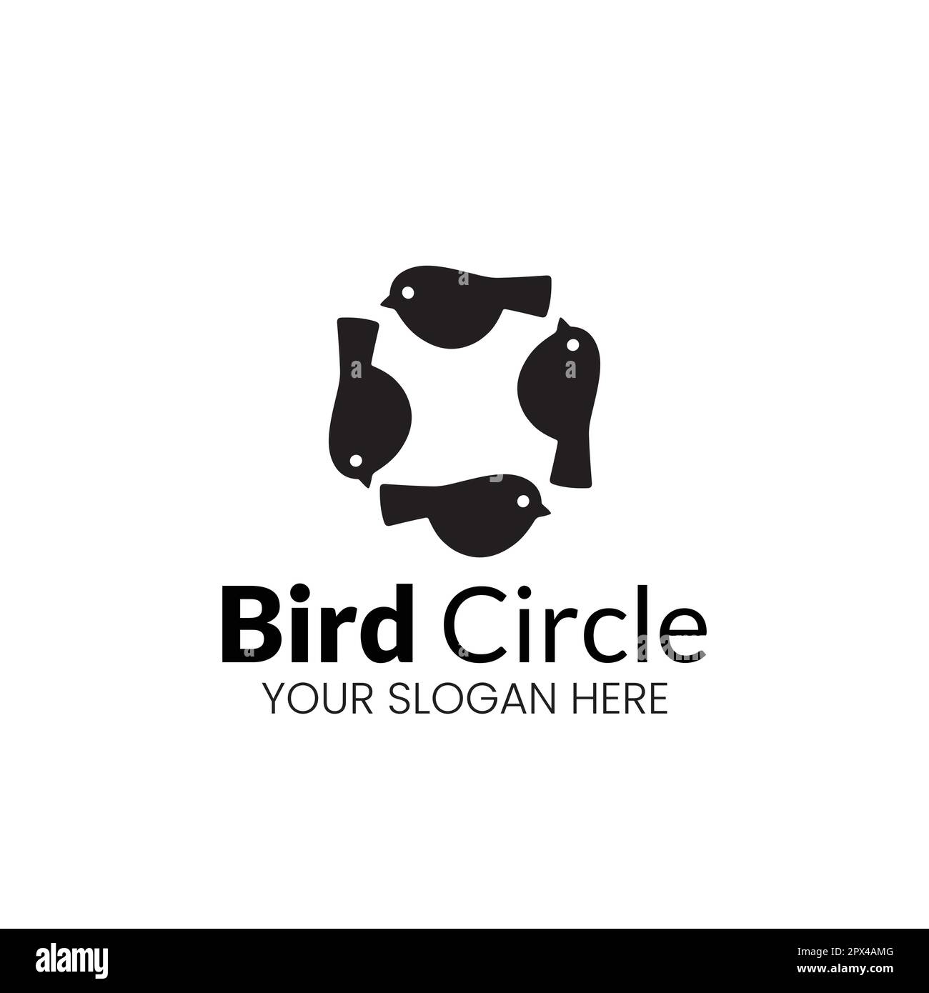 illustrazione vettoriale del logo bird Illustrazione Vettoriale
