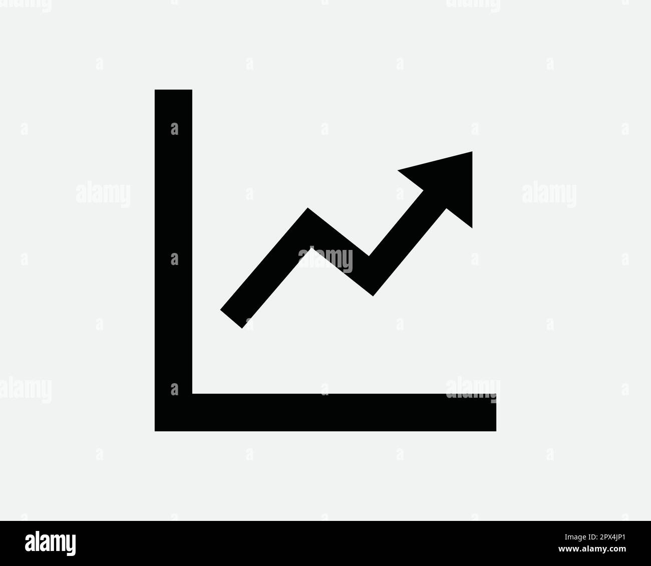 Icona grafico a linee. Grafico Business Financial Report crescita delle vendite freccia verso l'alto segno simbolo illustrazione Grafica Illustrazione Clipart Vector Cricut Illustrazione Vettoriale