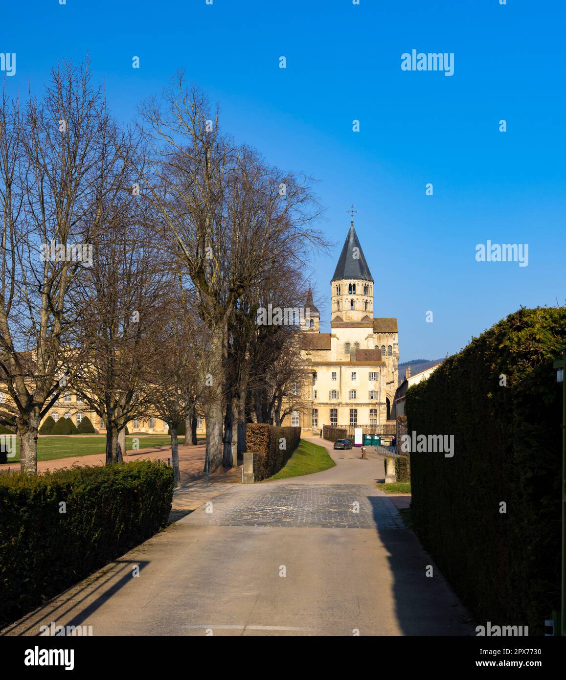 Abbazia benedettina Cluny, Saone et Loire dipartimento, Bourgogne regione, Francia Foto Stock