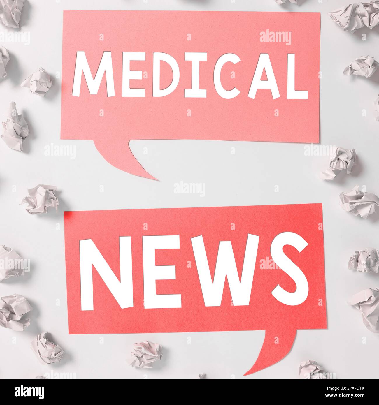 Segno che mostra notizie mediche, rapporto di foto concettuale o informazioni importanti sulla svolta medica Foto Stock