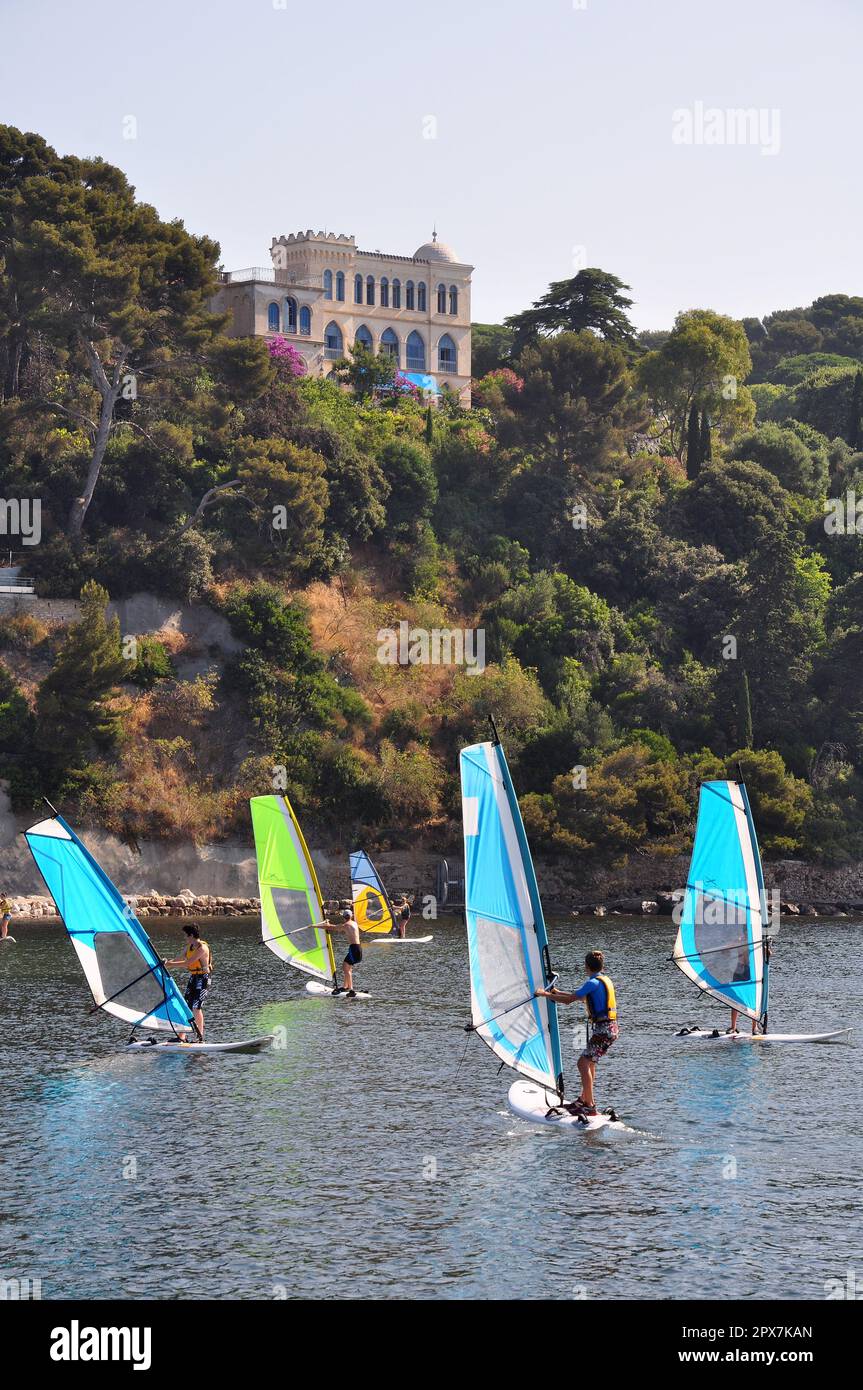 Toulon base nautica scuola di windsurf Foto Stock