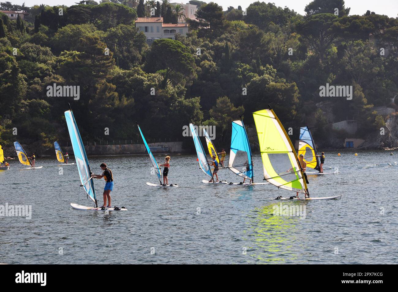 Toulon base nautica scuola di windsurf Foto Stock