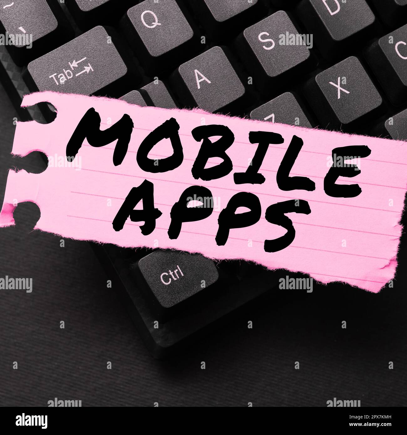 Didascalia di testo Presentazione di applicazioni mobili, Business Concept i piccoli programmi sono fatti per funzionare sui telefoni Foto Stock