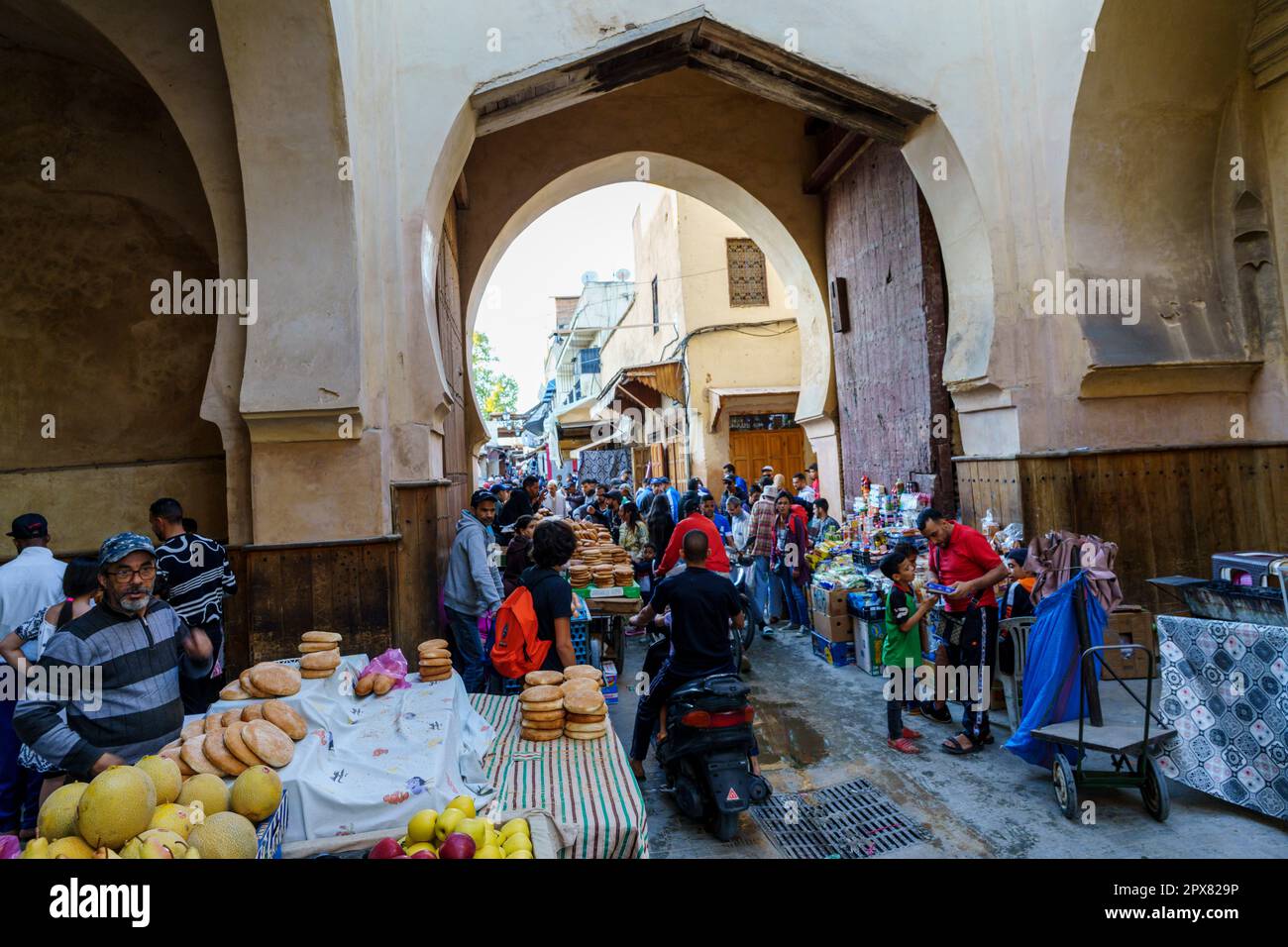 Bab Semmarine, Fes el-Jdid, Fez, marocco, africa Foto Stock