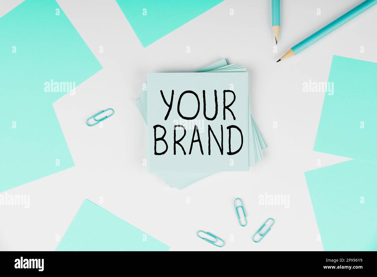 Didascalia concettuale approccio commerciale Un nome di qualsiasi tipo che influisce su qualcosa come marchio Foto Stock