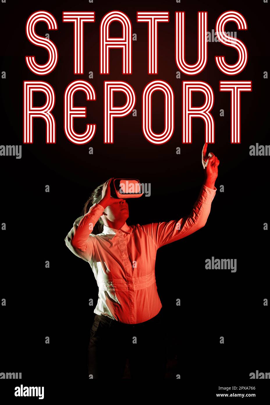 Ispirazione che mostra il rapporto sullo stato dei segni, aggiornamento della vetrina aziendale Riepilogo delle situazioni a partire da un determinato periodo di tempo Foto Stock