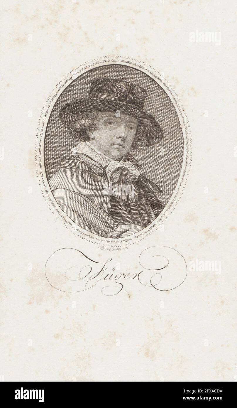 Ritratto di Heinrich Friedrich Füger. Heinrich Friedrich Füger Heinrich Friedrich Friedrich (1751 – 1818) è stato un 1800 . Foto Stock