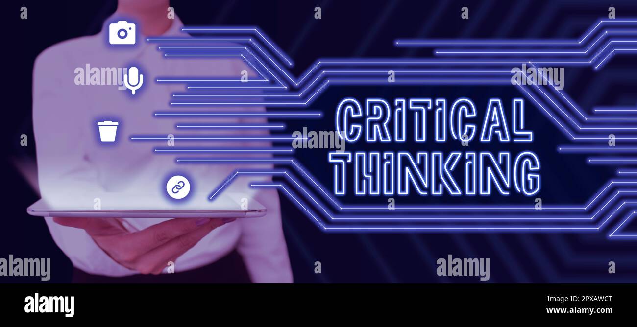 Didascalia concettuale pensiero critico, concetto che significa sequenza di fasi di un progetto che richiede il tempo più lungo Foto Stock
