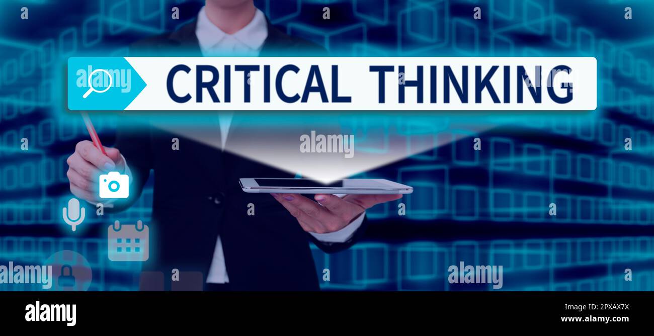 Ispirazione che mostra il pensiero critico segno, sequenza fotografica concettuale delle fasi di un progetto che richiede il tempo più lungo Foto Stock