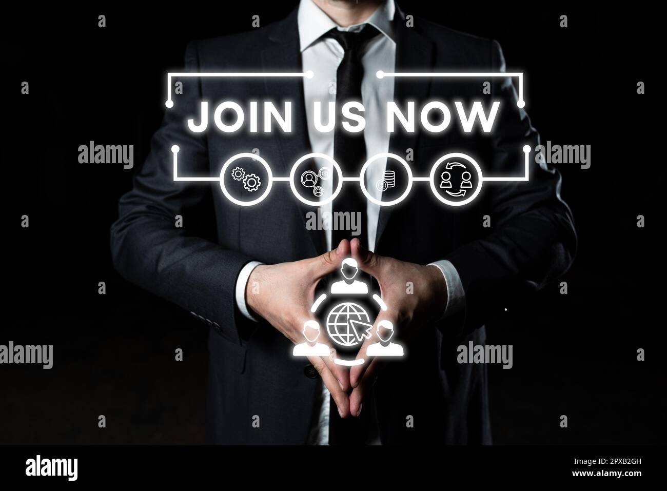 Segno che mostra Unisciti a noi ora, Word per iscriversi comunità registrare sito web reclutare qualcuno iscriversi Foto Stock