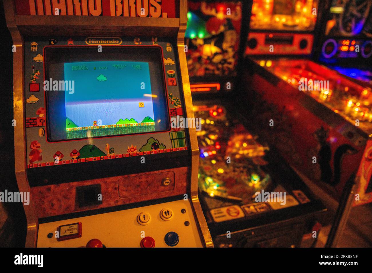 Kraków Pinball Museum, Polonia, Europę Foto Stock