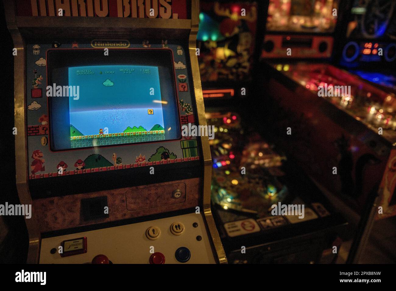 Kraków Pinball Museum, Polonia, Europę Foto Stock