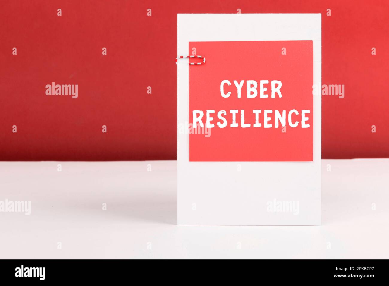 Didascalia concettuale Cyber Resilience, Word per misurare la capacità di un'azienda di gestire un attacco informatico Foto Stock