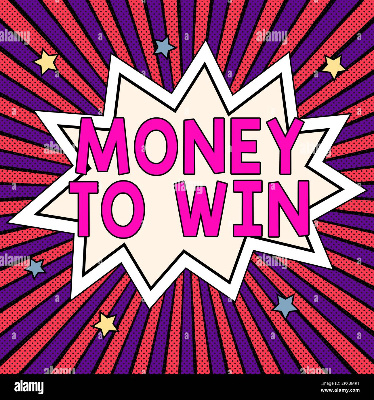 Scrittura a mano segno denaro per vincere, concetto Internet calcolo dei ricavi sta per essere ottenuto facendo qualcosa Foto Stock