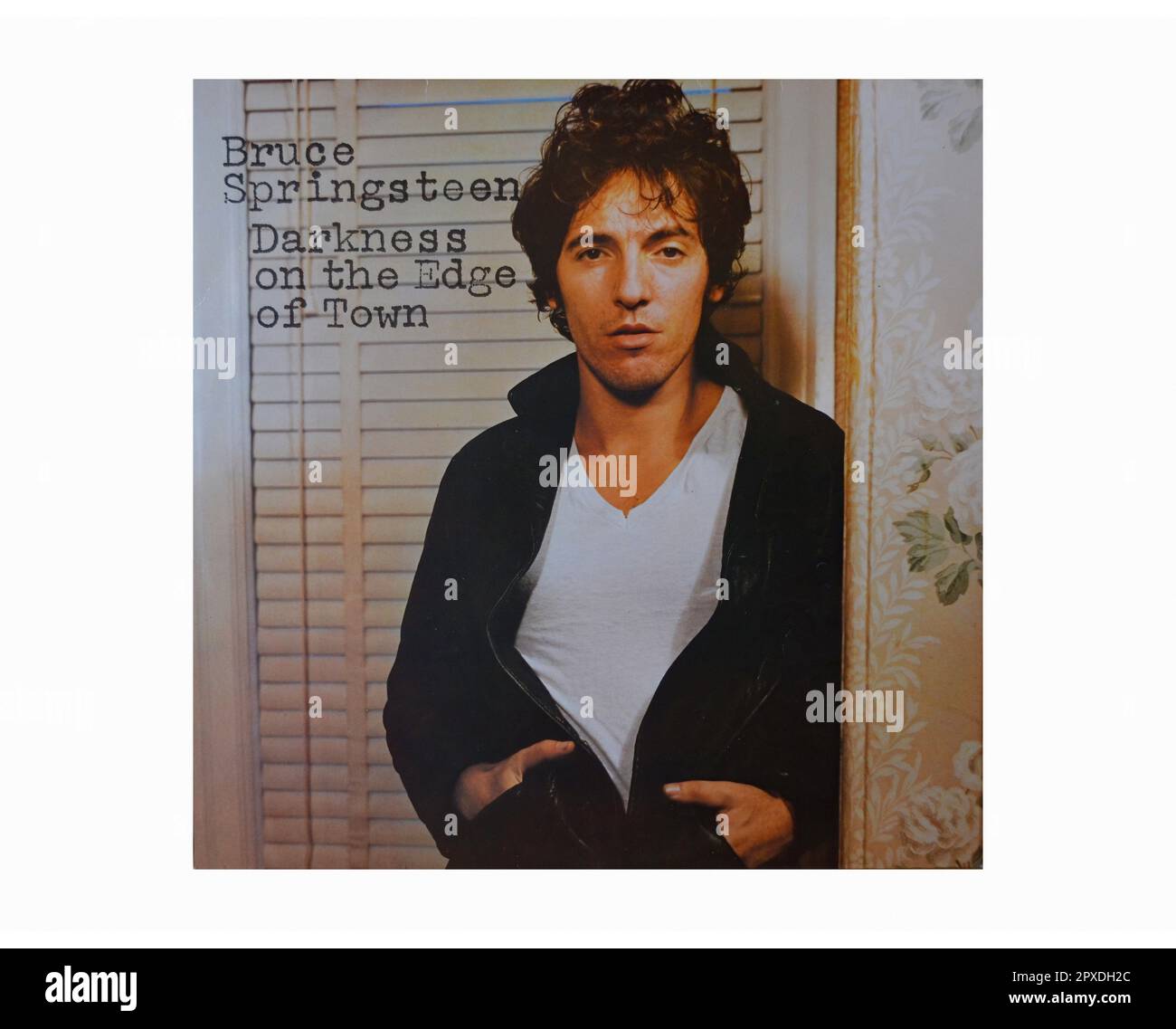 Bruce Springsteen - Darkness on the Edge of Town - Vintage L.P Music Vinyl Record Foto Stock