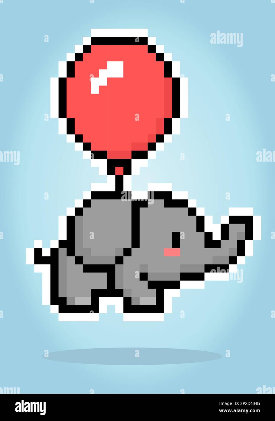 Pixel art animals elefante immagini e fotografie stock ad alta ...