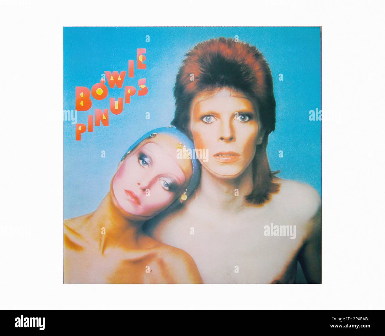 David Bowie - pin UPS [1973] 00001 - Sleeve Vintage in vinile con disco Foto Stock